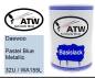 Preview: Daewoo, Pastel Blue Metallic, 32U / WA155L: 500ml Lackdose, von ATW Autoteile West.